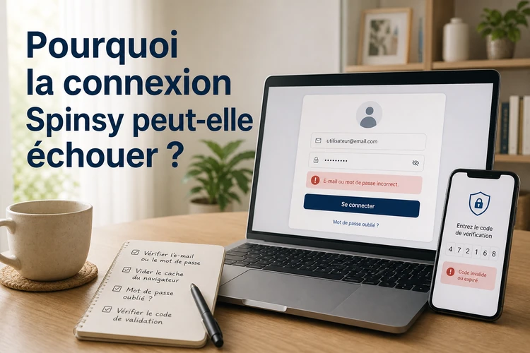 Pourquoi la connexion Spinsy peut-elle échouer ?